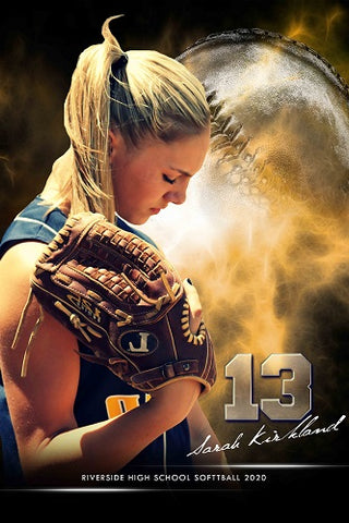 Softball Golden Mist - Youth Sports Posters